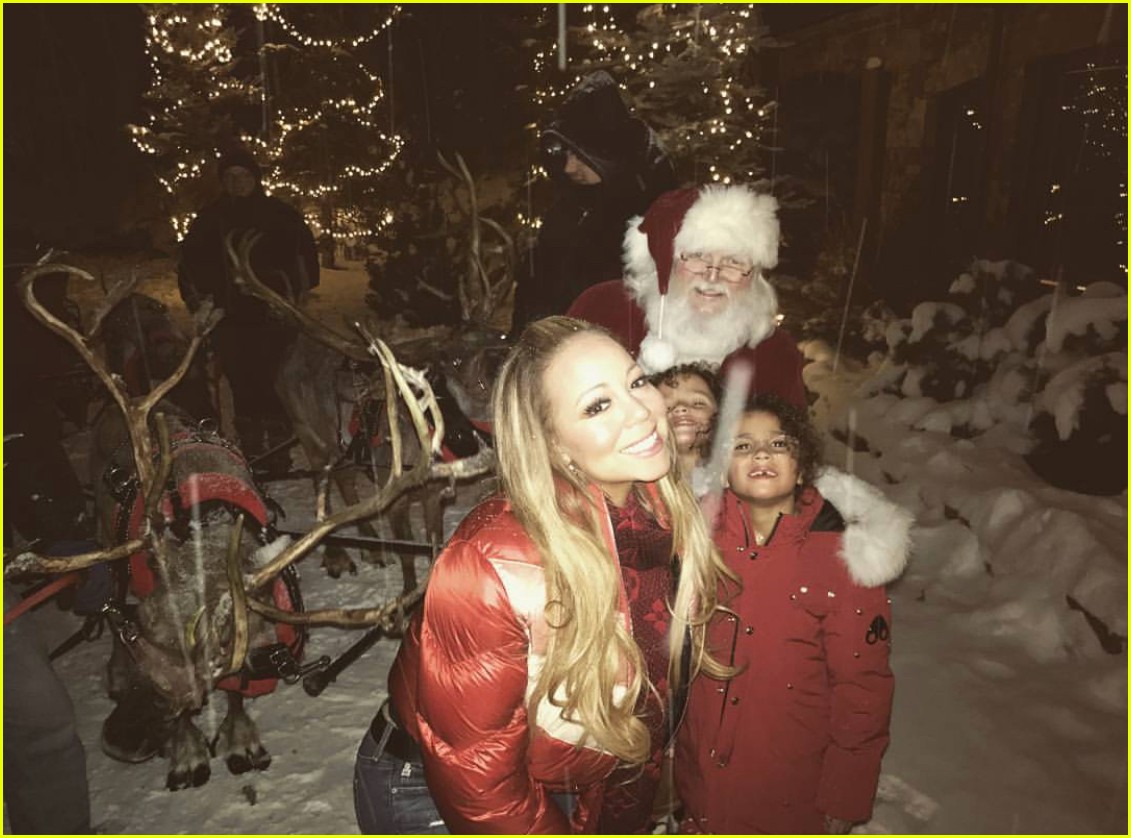 Mariah Carey Celebrates Christmas in Aspen with Her Kids! Photo