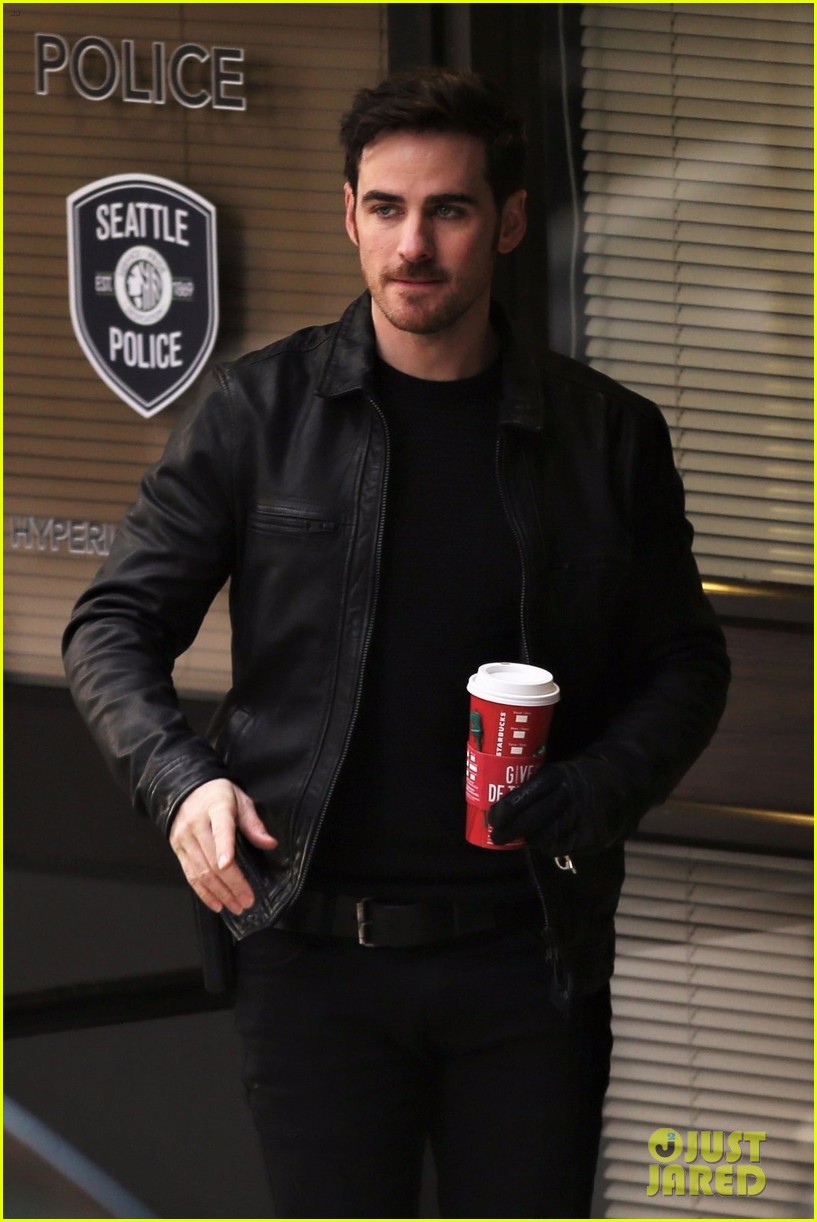 colin odonoghue gets festive on set of once upon a time 02