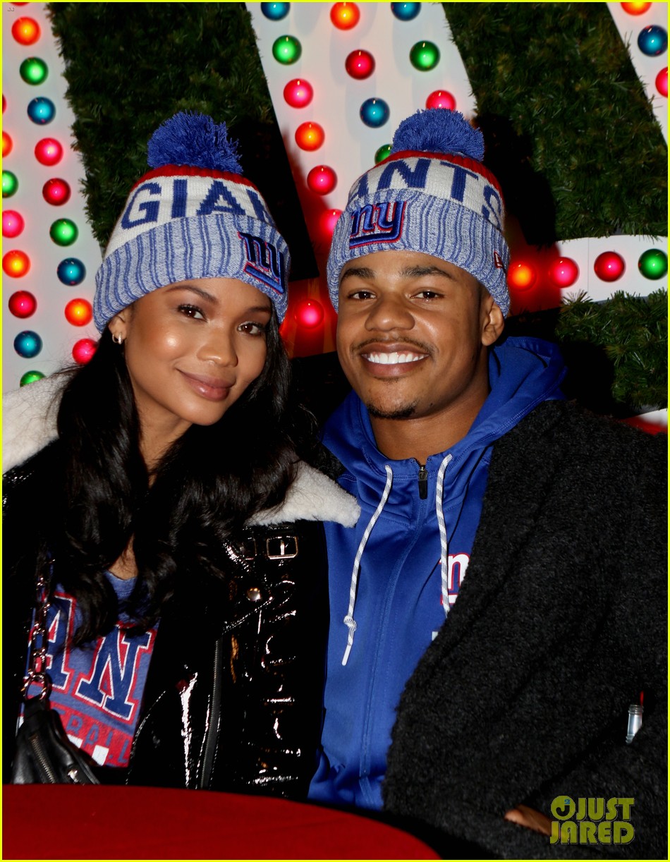 chanel iman new fiance sterling shepard help kick off christmas in nyc 02