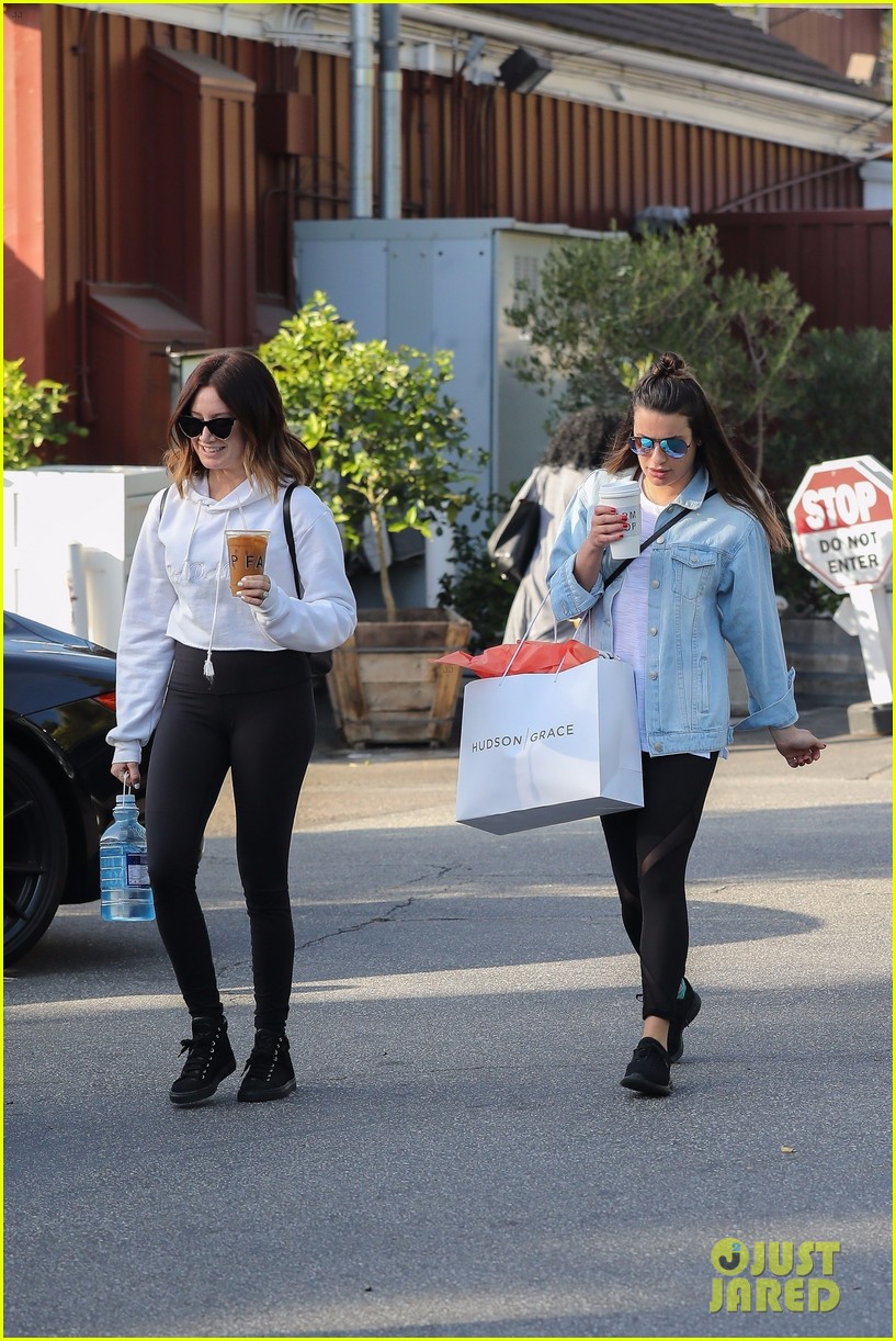 lea michele ashley tisdale hang out sunday 033996639