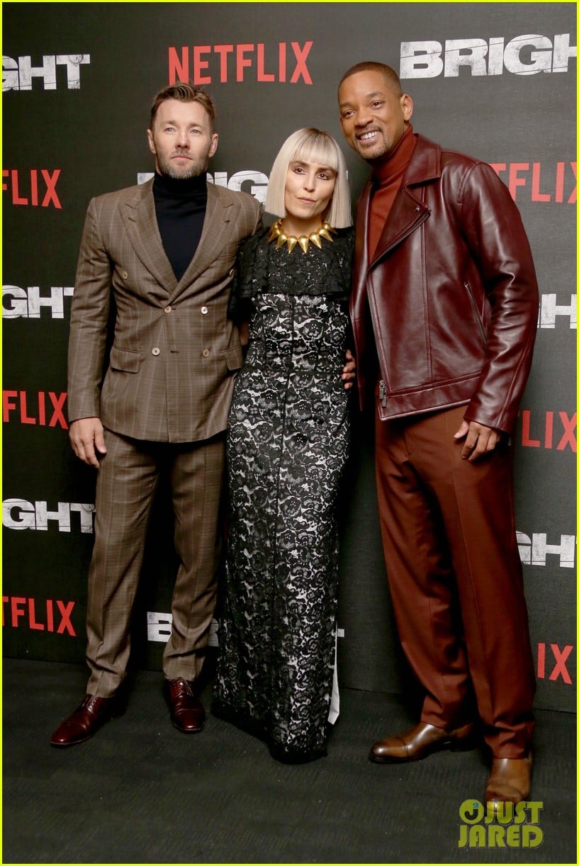 will smith joel edgerton noomi rapace bright london premiere 054001992