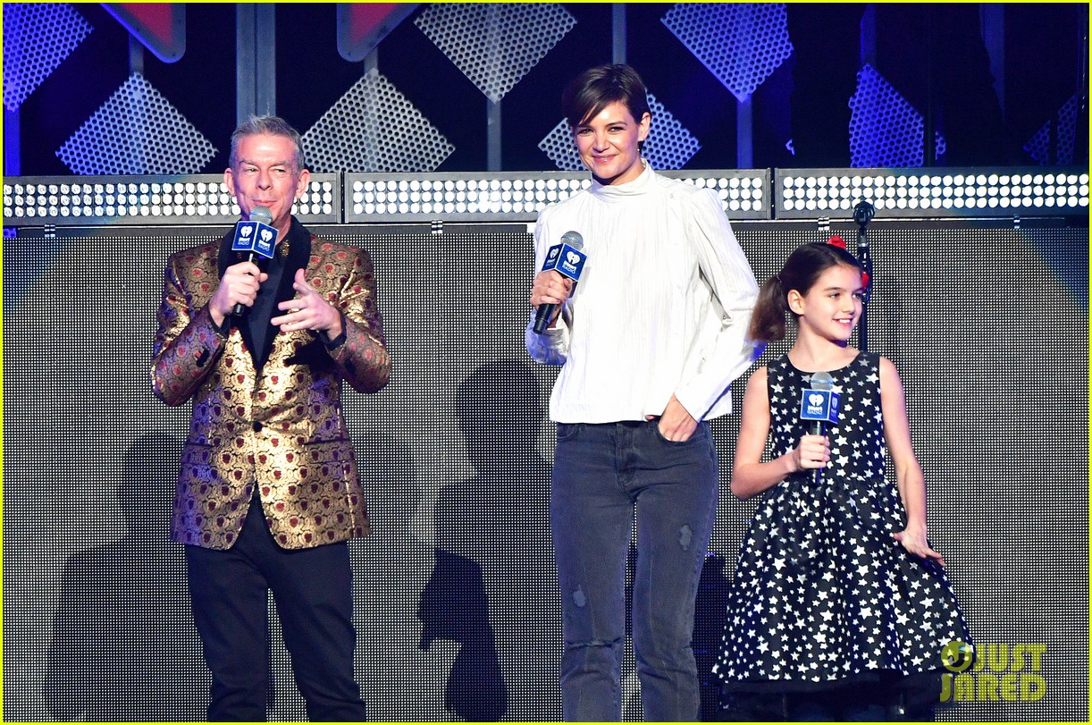 katie holmes daughter suri introduce taylor swift at z100 jingle ball in nyc 103999333