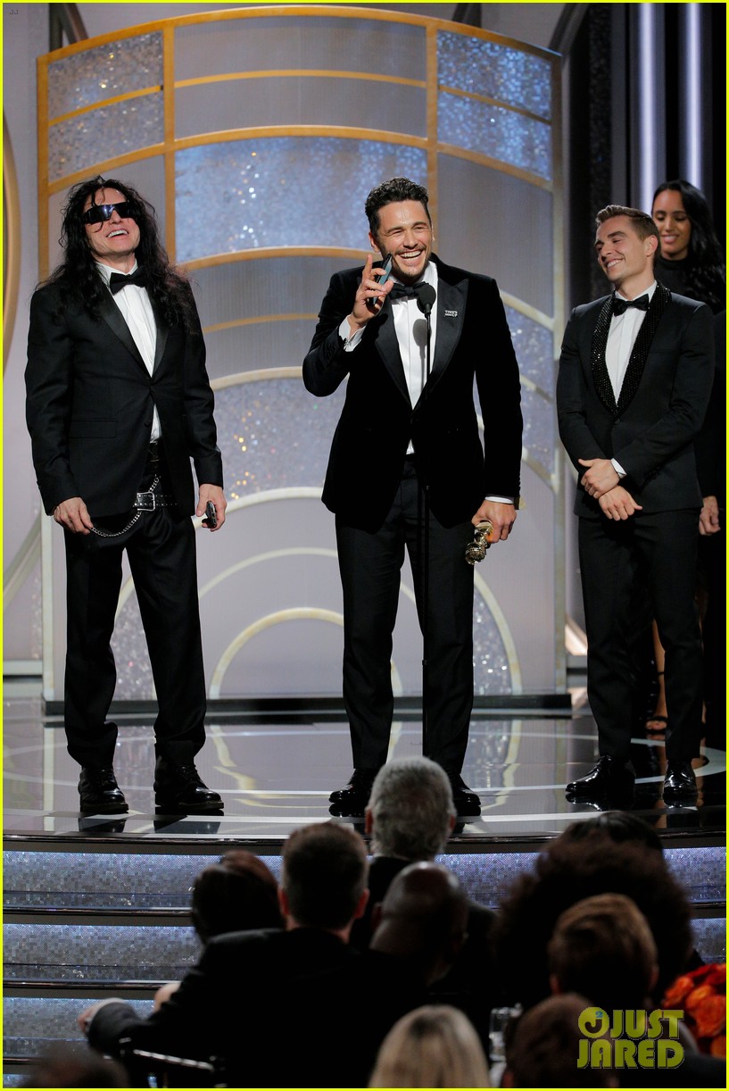 James Franco Wins at Golden Globes 2018, Brings Tommy Wiseau On Stage