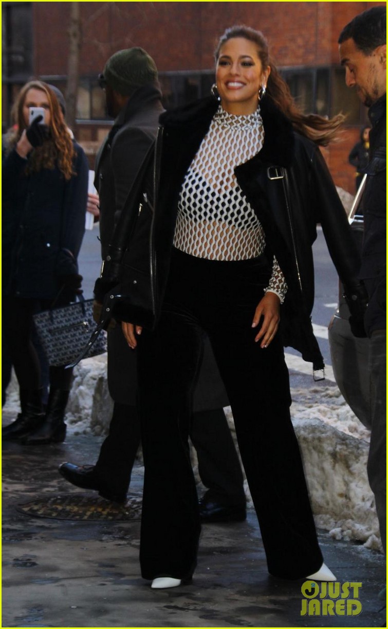ashley graham goes glam while promoting antm in nyc 014012414
