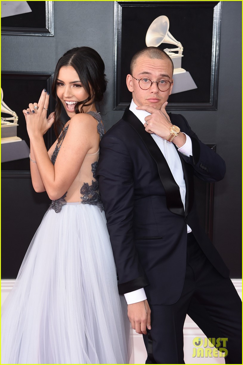 Logic Couples Up With Wife Jessica Andrea On Grammys Red Carpet Photo Grammys