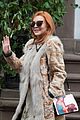 lindsay lohan steps out in style for grandmas 94th birthday 02