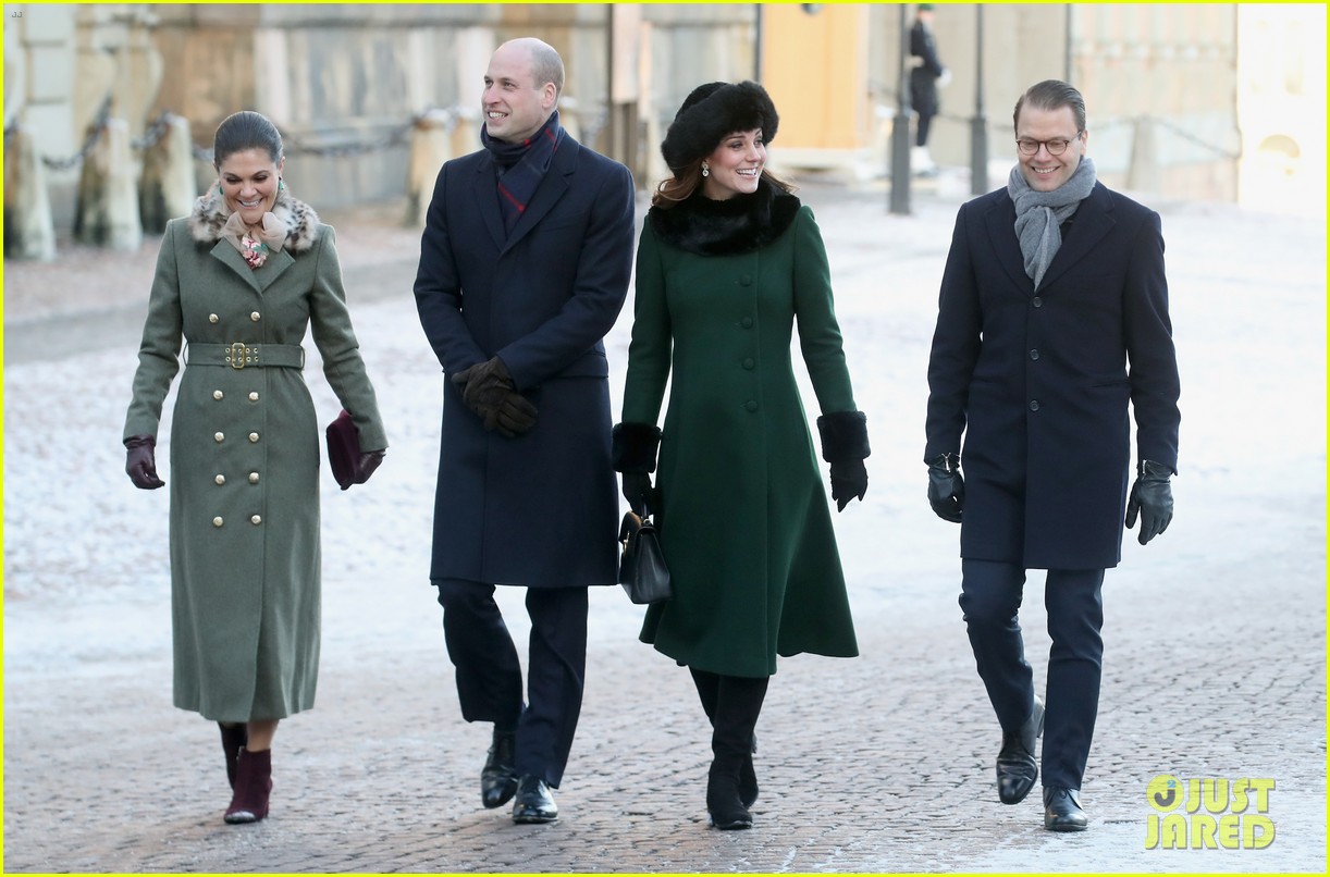 pregnant kate middleton prince william hit the ice meet with swedish royal family 164024579