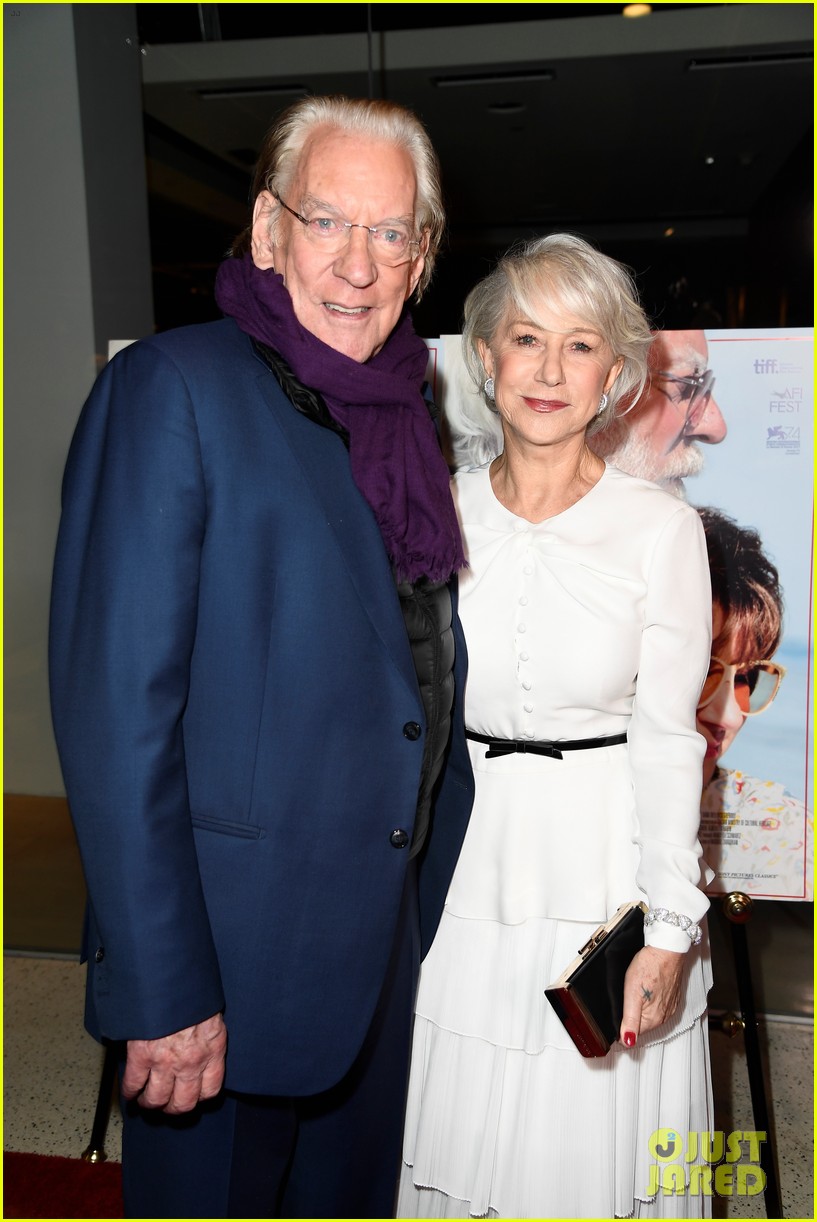 helen mirran donald sutherland couple up for the leisure seeker premiere 014012051