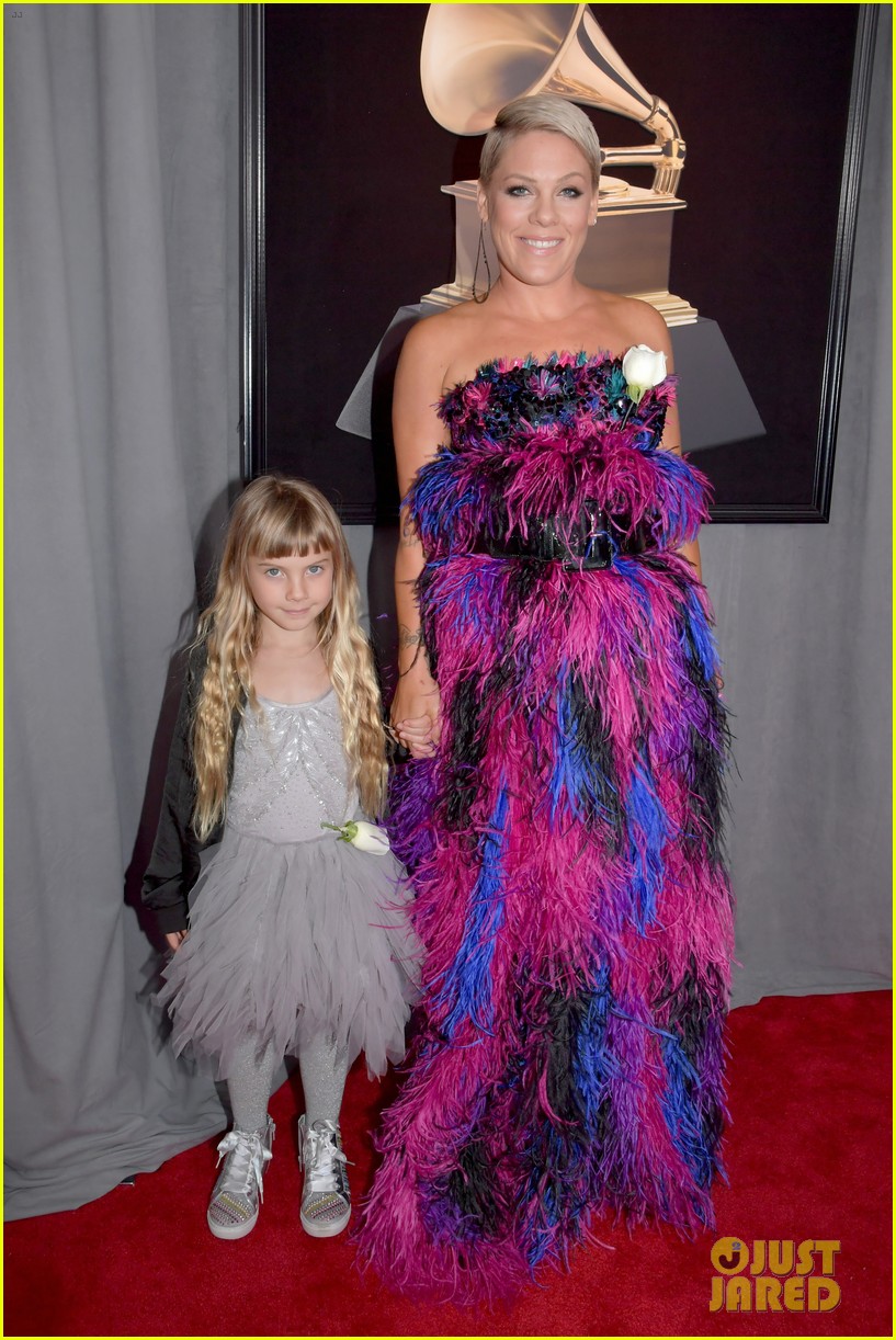 Pink & Daughter Willow Bring the Feathers, Sequins, & Glitter to