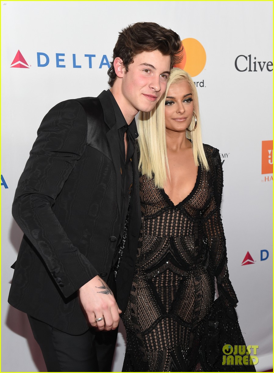 shawn mendes bebe rexha step out for pre grammys party 114022247
