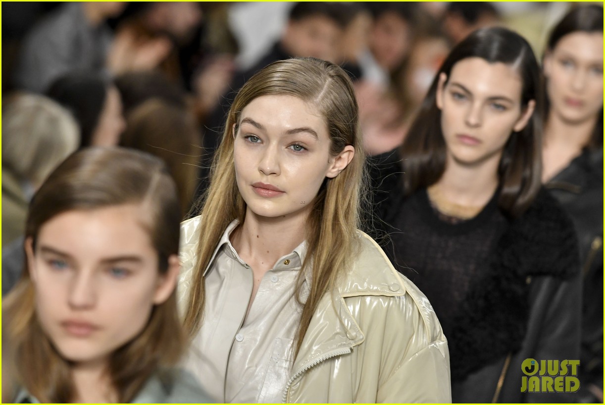 gigi and bella hadid rock leather in tods milan fashion week show 334038167