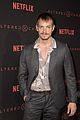 joel kinnaman wife cleo wattenstrom couple up at altered carbon premiere 42
