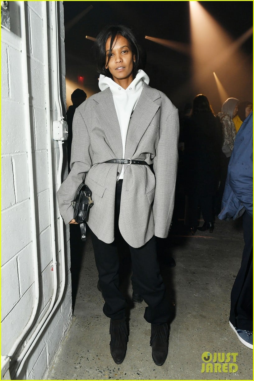 doutzen kroes asap rocky step out in style for raf simons nyfw show 014029773