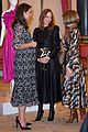 pregnant kate middleton attends fashion event at buckingham palace 13