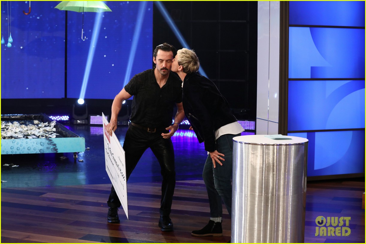Milo Ventimiglia Gets Drenched with Water on 'Ellen' (Video) Photo