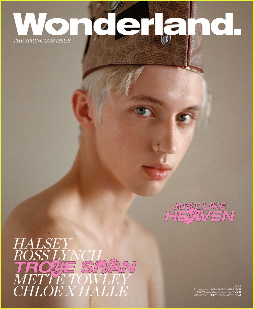 troye sivan wears coach on his head for wonderland magazine cover 024034366