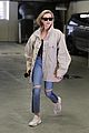 hailey baldwin shows off her casual street style in oversized jacket 01