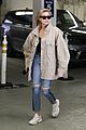 hailey baldwin shows off her casual street style in oversized jacket 03