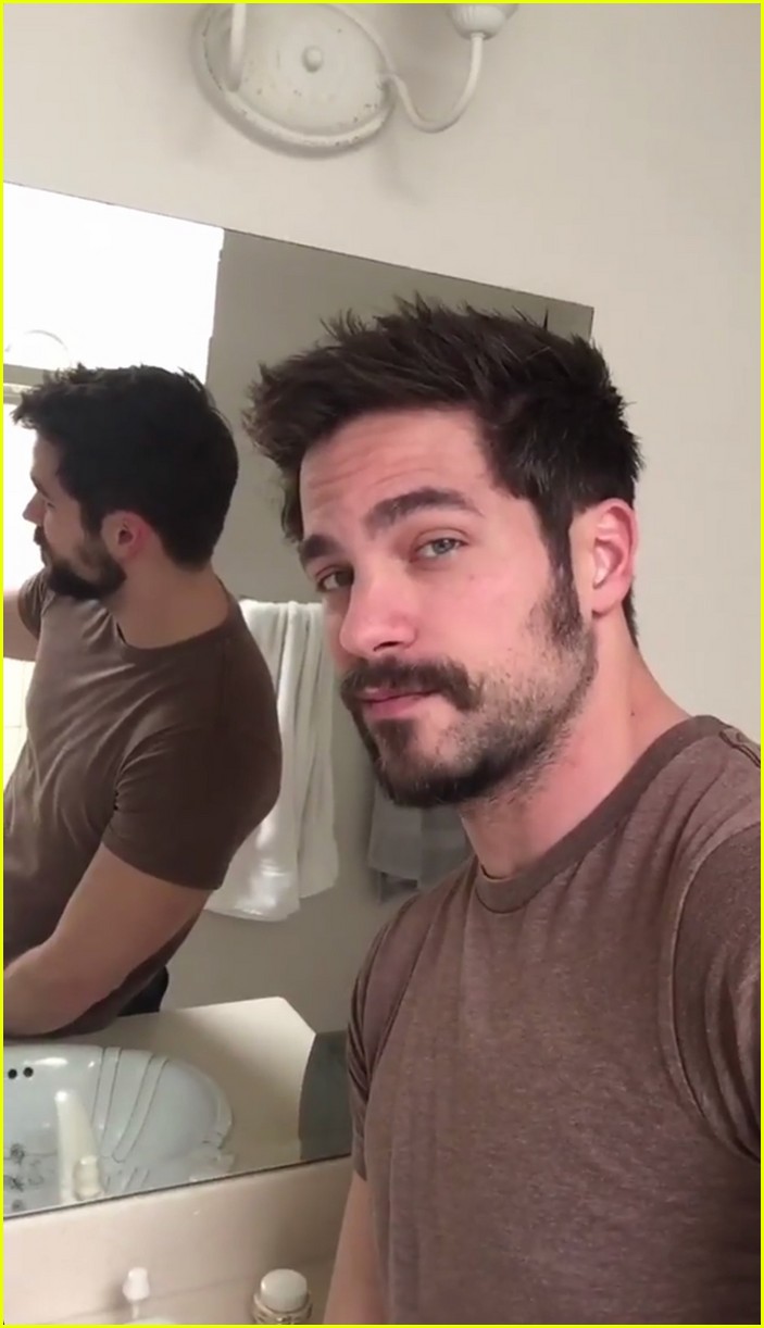Fifty Shades' Brant Daugherty Takes Fans Inside His Beard Trimming ...
