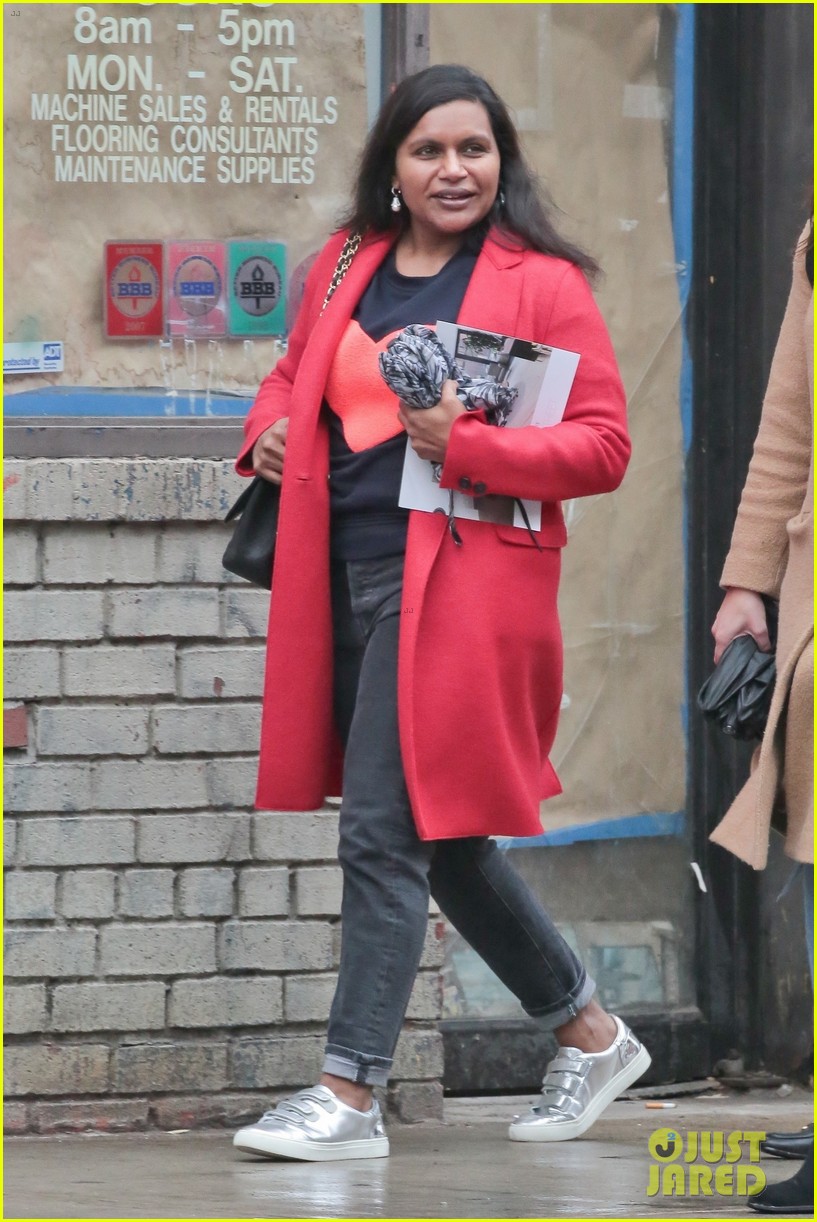 mindy kaling goes makeup free while out in nyc 02