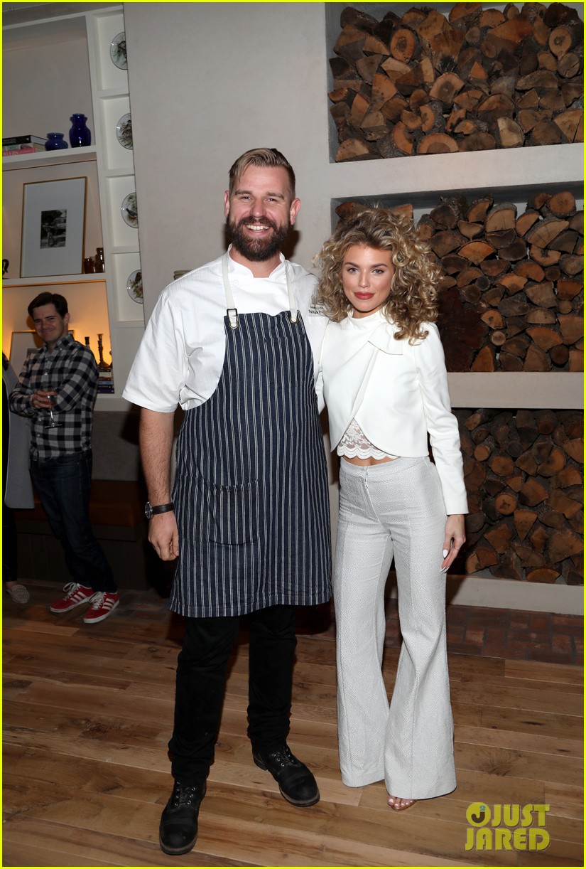 annalynne mccord mena massoud lance bass step out for farmhouse l a grand opening 084051610