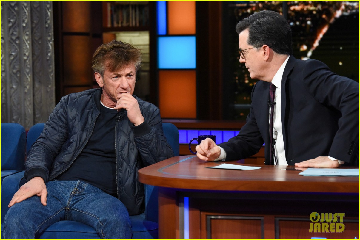 Sean Penn Smokes a Cigarette During 'Late Show' Visit While on Ambien