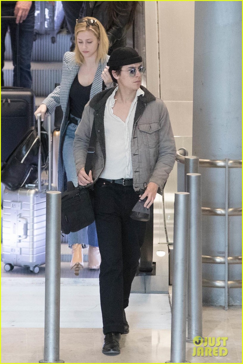 cole sprouse and lili reinhart touch down in paris after wrapping riverdale filming 164058141