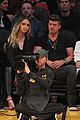 robin thicke april love geary lakers game 03