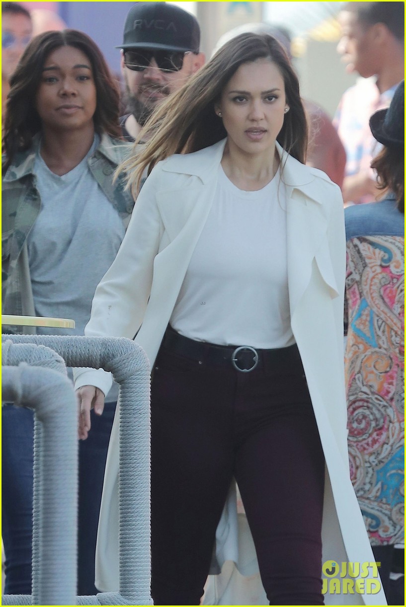 Jessica Alba & Gabrielle Union Film Intense Scenes For 'Bad Boys' TV