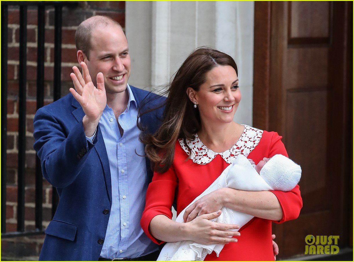Prince Louis Arthur Charles Kate Middleton & Prince William Reveal