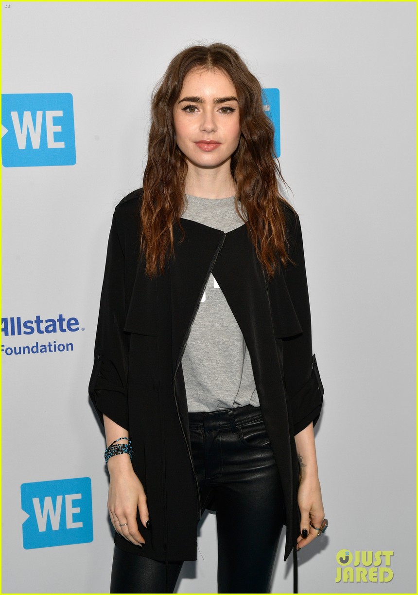 nicole richie lily collins more hit blue carpet for we day california 024067339