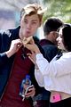 ariel winter and levi meaden rock matching shoes while shopping at costco 03