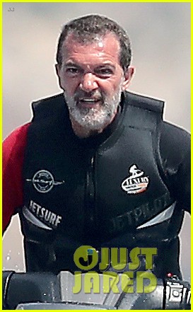 antonio banderas hangs out shirtless on a yacht in monaco 044091451