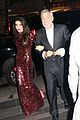 amal clooney changes into red sequined gown for met gala 2018 after party 01