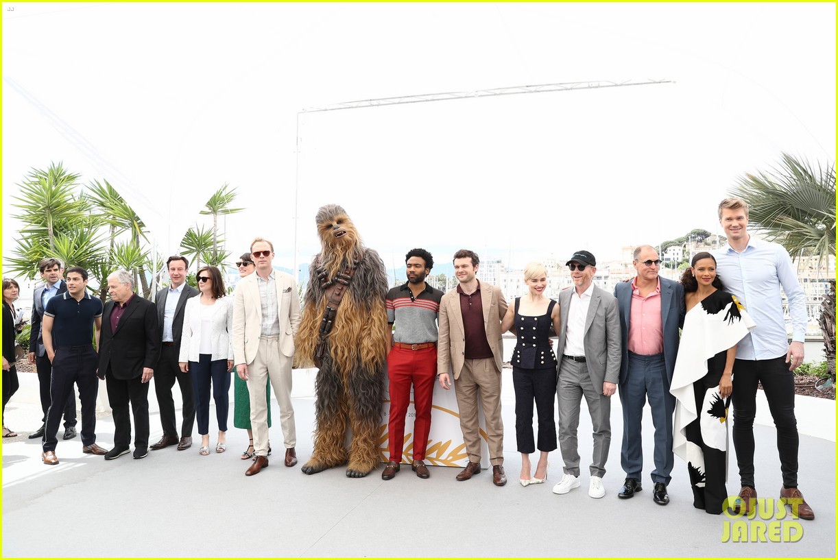 alden ehrenreich emilia clarke donald glover hit cannes for solo a star wars story photo call 254083148