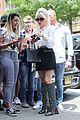 lady gaga greets fans during another day at the studio 13