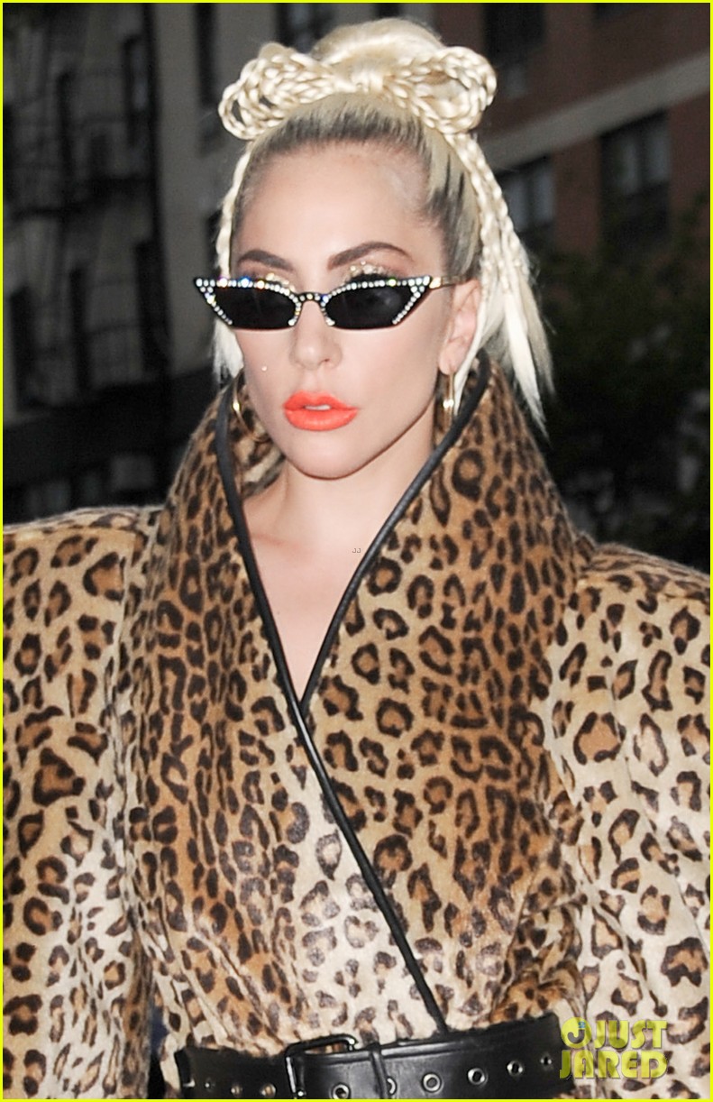 lady gaga rocks fierce leopard print outfit in nyc 044091806