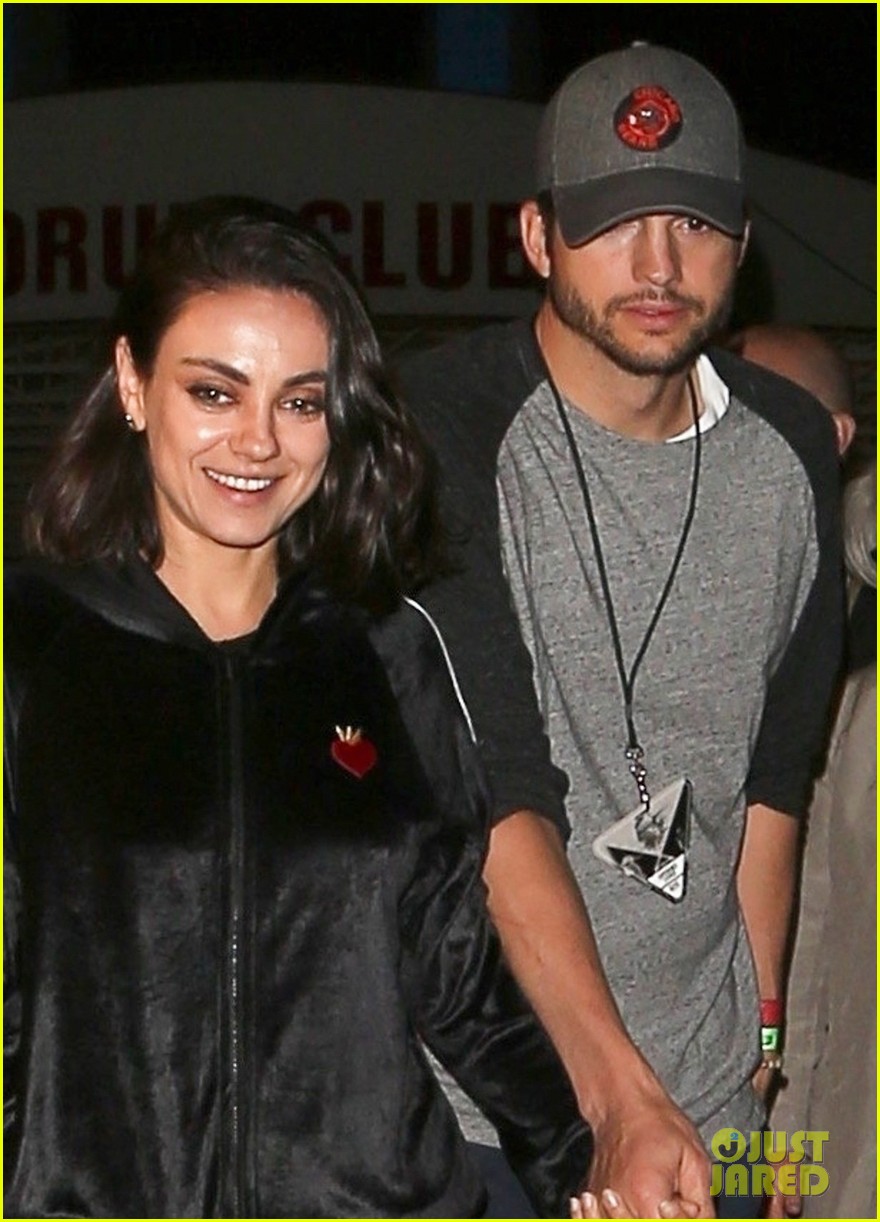 Mila Kunis & Ashton Kutcher Step Out for Date Night at U2 Concert
