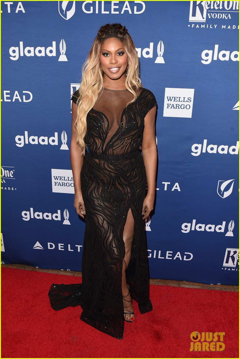 lea michele joins alexis bledel laverne cox at glaad media awards 014077285