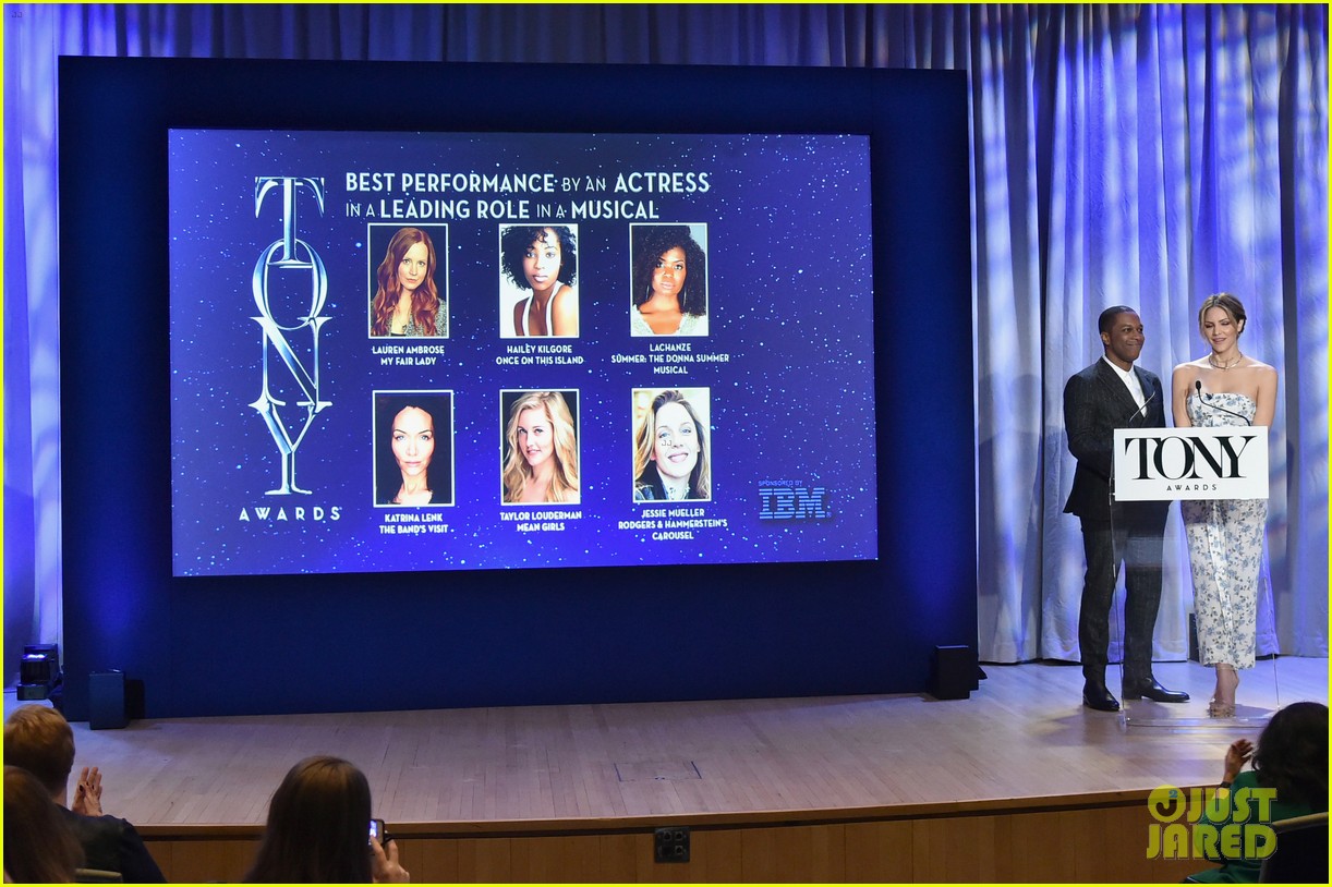 Katharine McPhee & Leslie Odom, Jr. Reunite To Announce Tony Awards