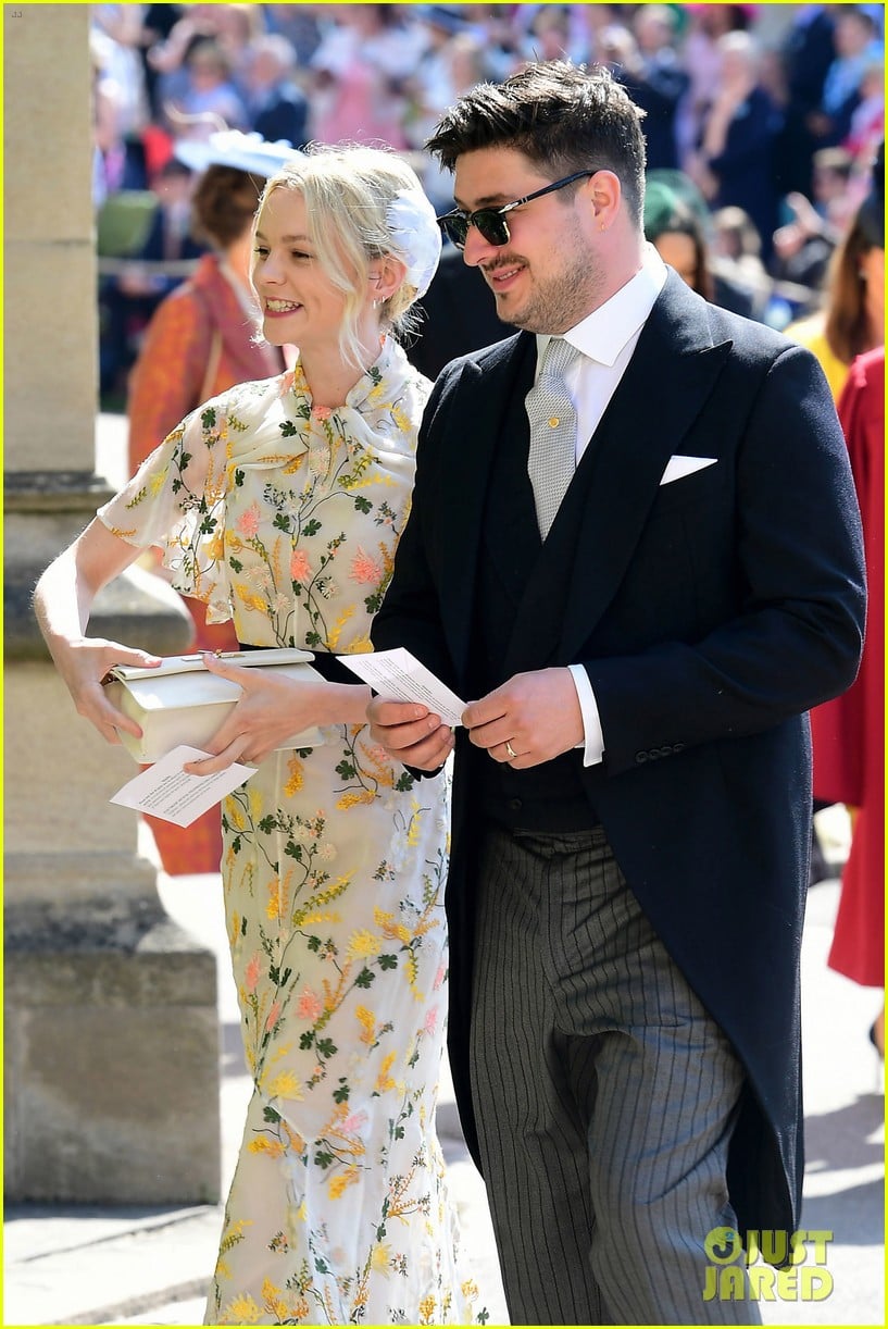 carey mulligan goes pretty in floral marcus mumford royal wedding 034086350