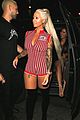 amber rose shows off her long blonde hair and curves at the club 01