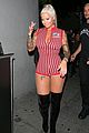 amber rose shows off her long blonde hair and curves at the club 04
