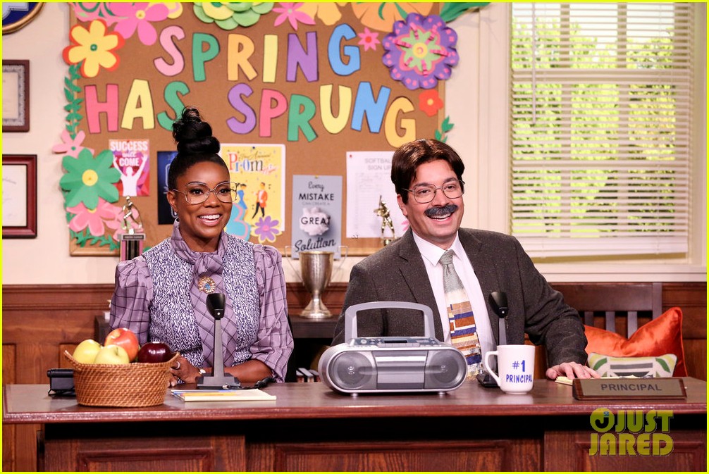 gabrielle union jimmy fallon parody hit songs in musical morning announcements 01