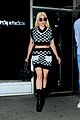 lady gaga rocks chic checkered look for night out christian carino 01