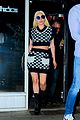 lady gaga rocks chic checkered look for night out christian carino 03