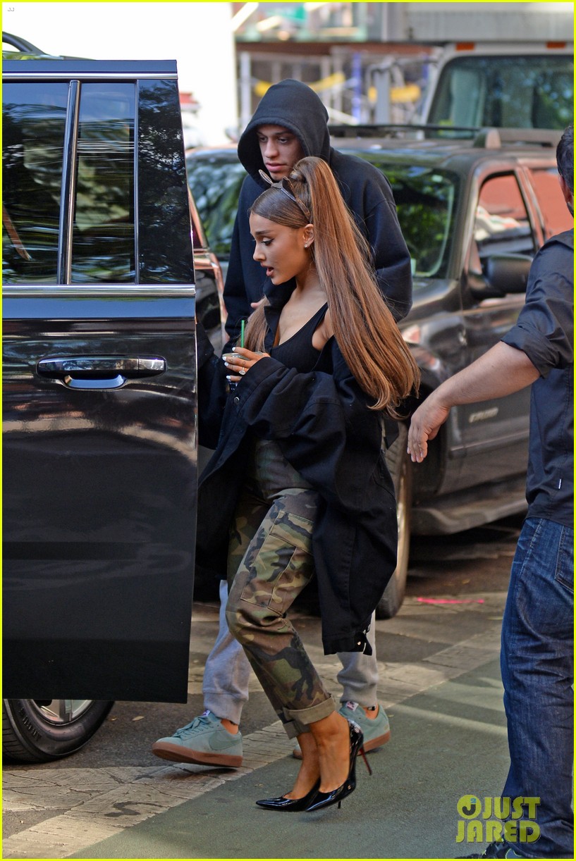 ariana grande sports cat ears while kicking off birthday celebrations with pete davidson 014107364