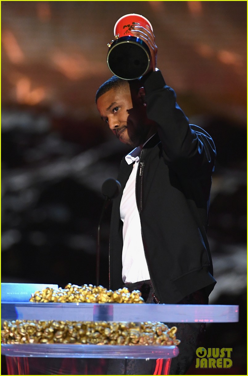 Michael B. Jordan Throws Shade at Roseanne Barr at MTV Movie & TV