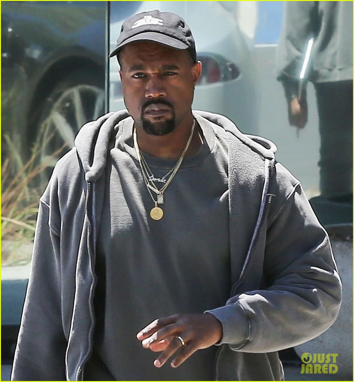 kanye west rocks head to toe adidas for business meeting 044104109