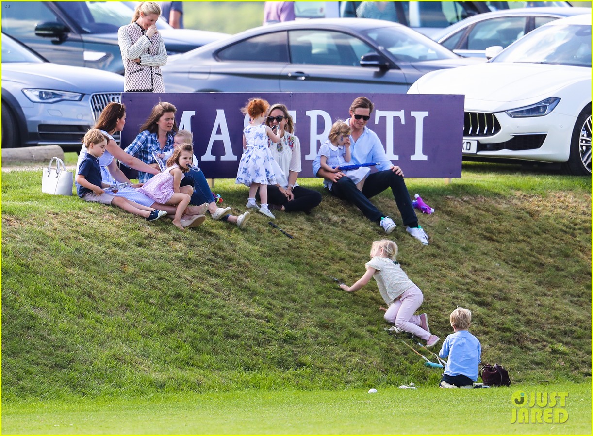prince william plays polo family watches 274098657